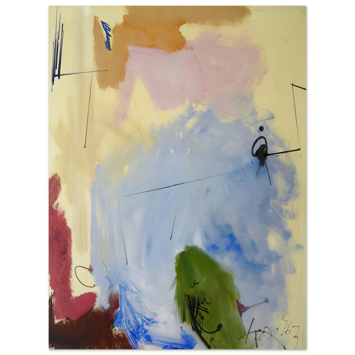 Hassel Smith - At Miss Webb's - 1963 75x100 cm / 30x40inches Fine Art Poster