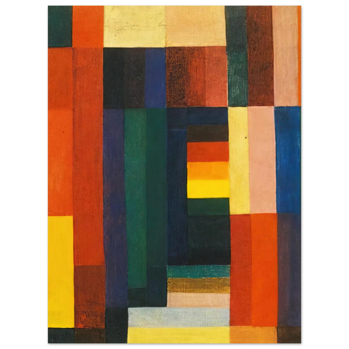 Johannes Itten - Horizontal Vertical - 1915 Fine Art Poster - Default Title