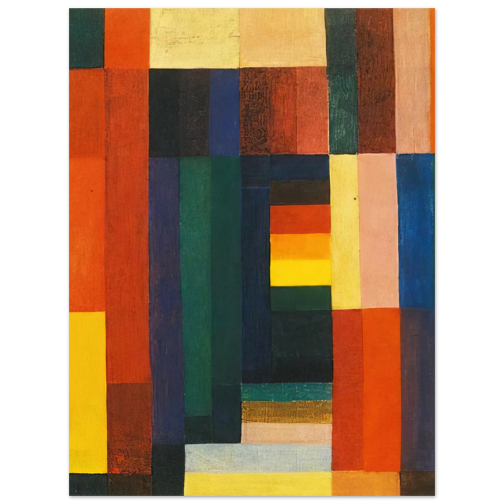 Johannes Itten - Horizontal Vertical - 1915 75x100 cm / 30x40inches Fine Art Poster