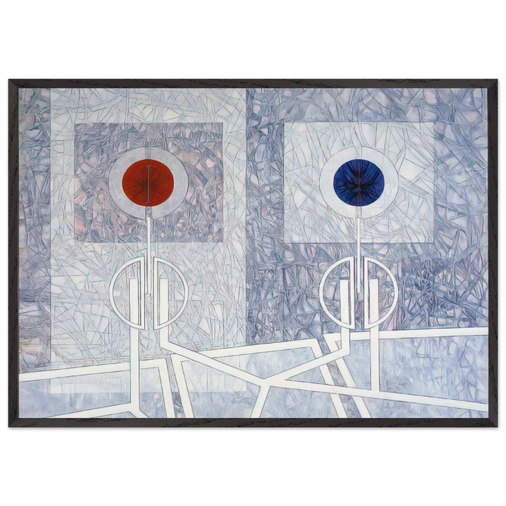 Lumiere - 1968 - Jimmy Ernst 70x100 cm / 28x40 inches Framed Art Print – Black Wooden Frame