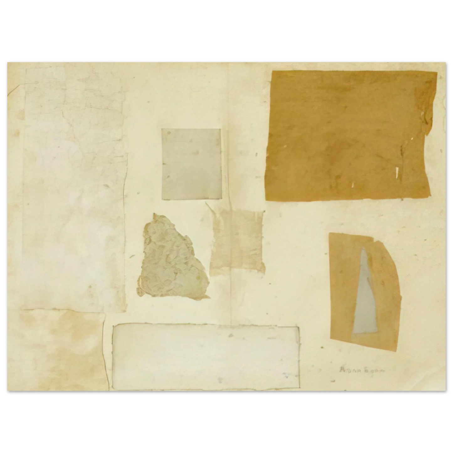 Anne Ryan - Gray Collage - 1953 Fine Art Poster - Default Title