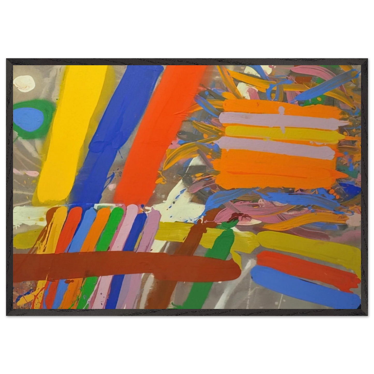 Woolhara - 1986 - Albert Irvin Framed Art Print – Black Wooden Frame - Default Title - -Framed Art Print