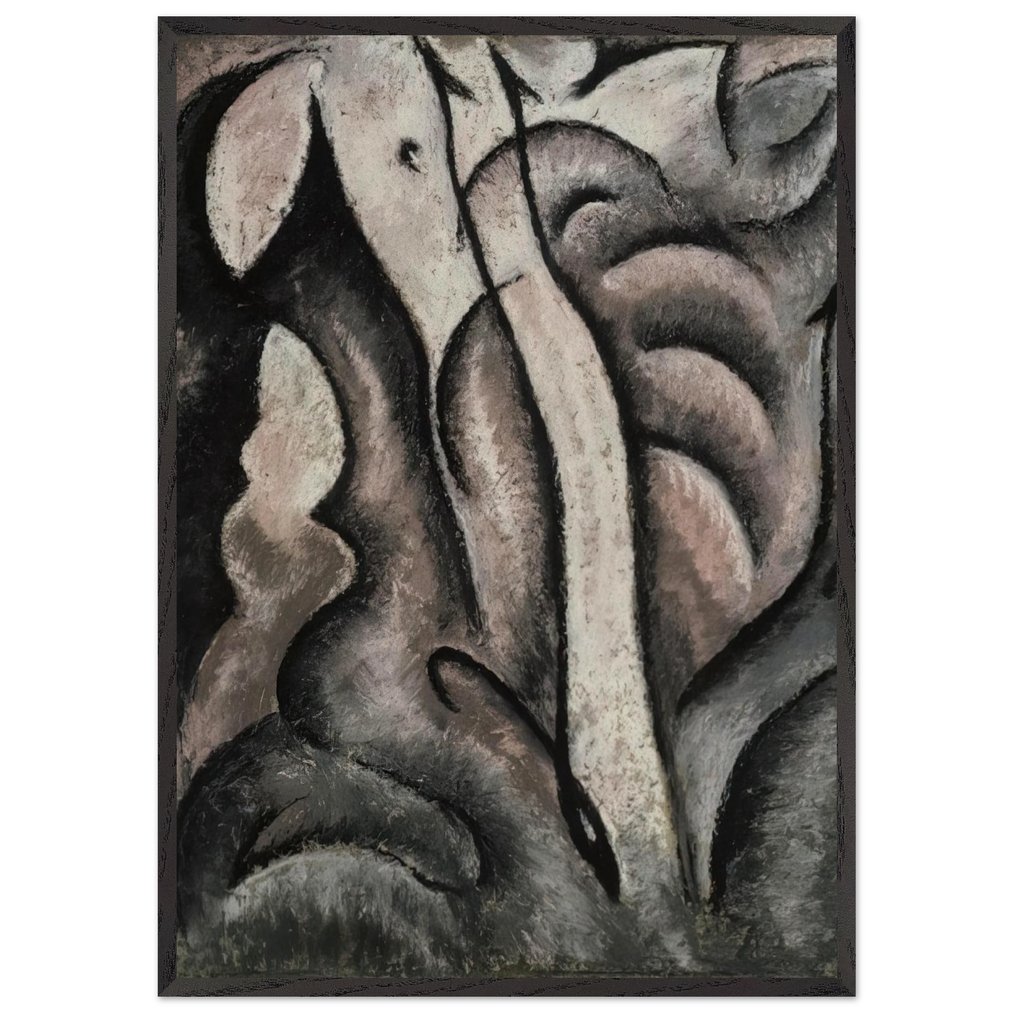 Sentimental Music - 1913 - Arthur Dove Framed Art Print – Black Wooden Frame - Default Title - -Framed Art Print