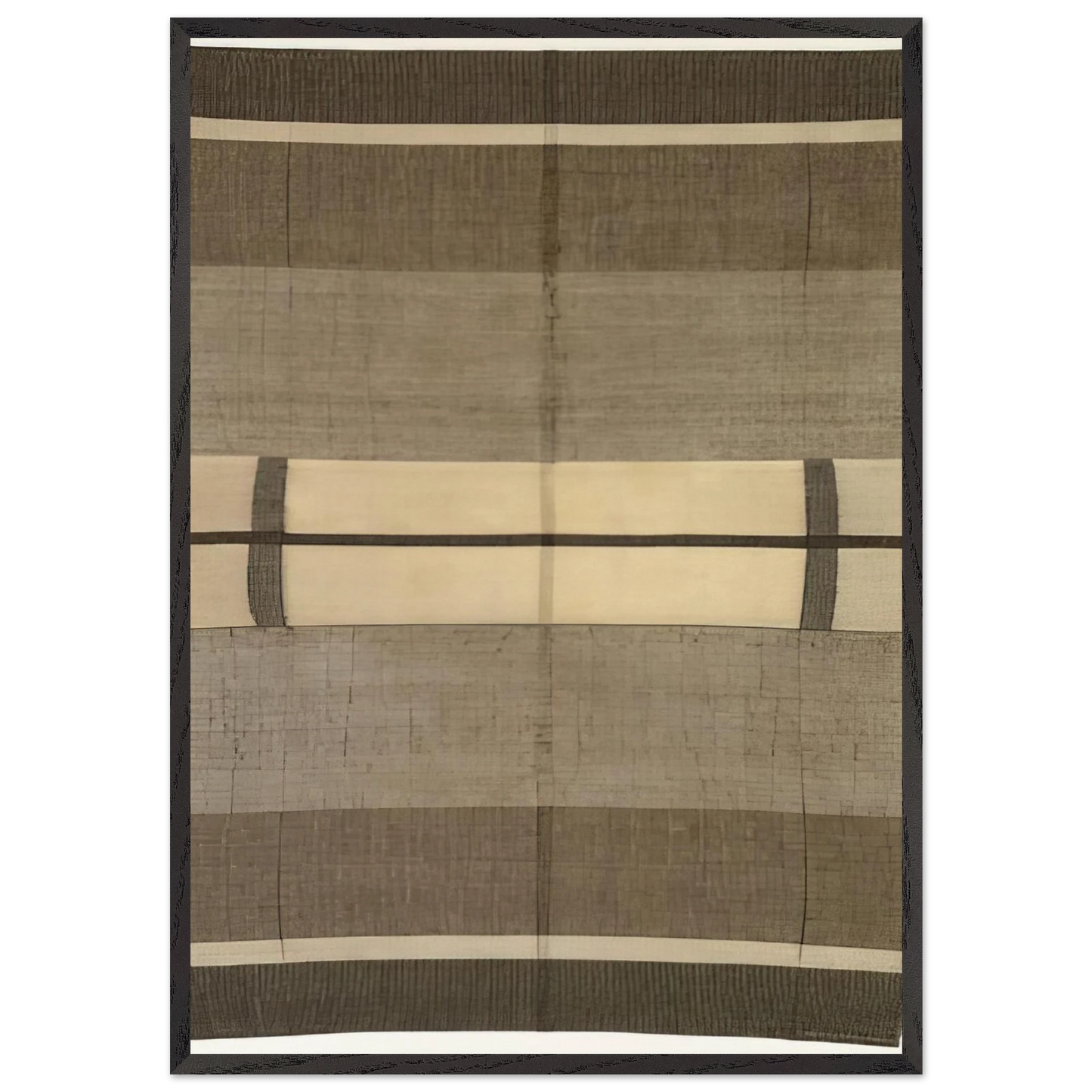 WALL HANGING 1924 - Anni Albers Framed Art Print – Black Wooden Frame - Default Title - -Framed Art Print