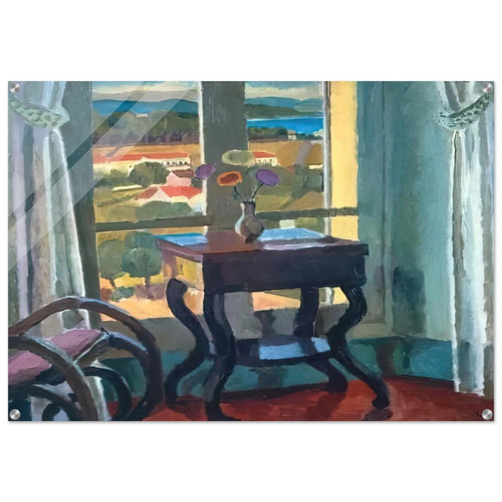 INTERIOR WITH A TABLE 1921 - Vanessa Bell Acrylic Print - 70x100 cm / 28x40″ inches