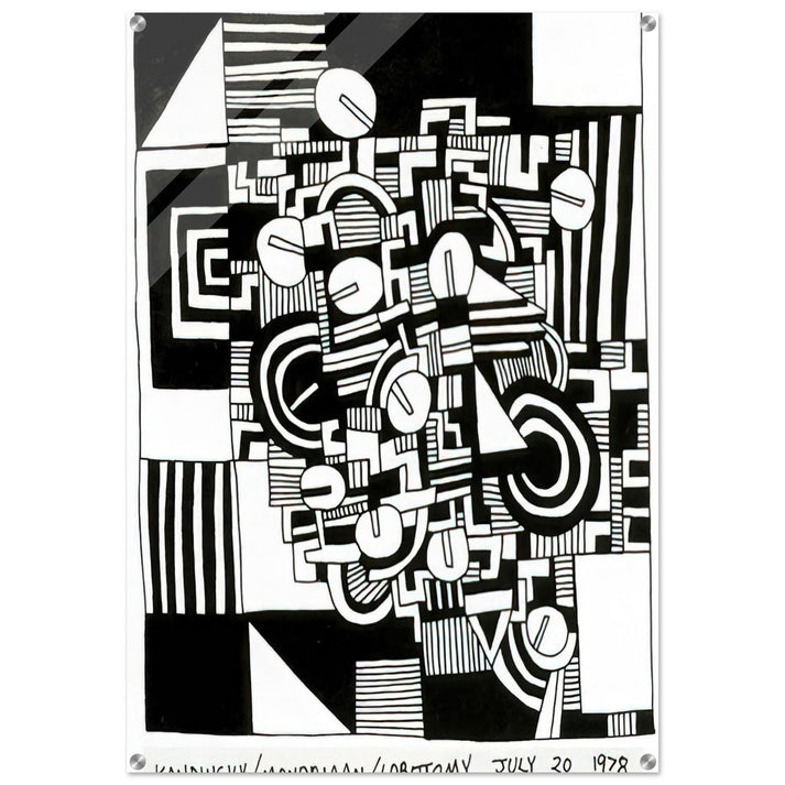 UNTITLED 1978 - Keith Haring Acrylic Print - 70x100 cm / 28x40″ inches | Keith Haring Wall Art | Keith Haring Prints