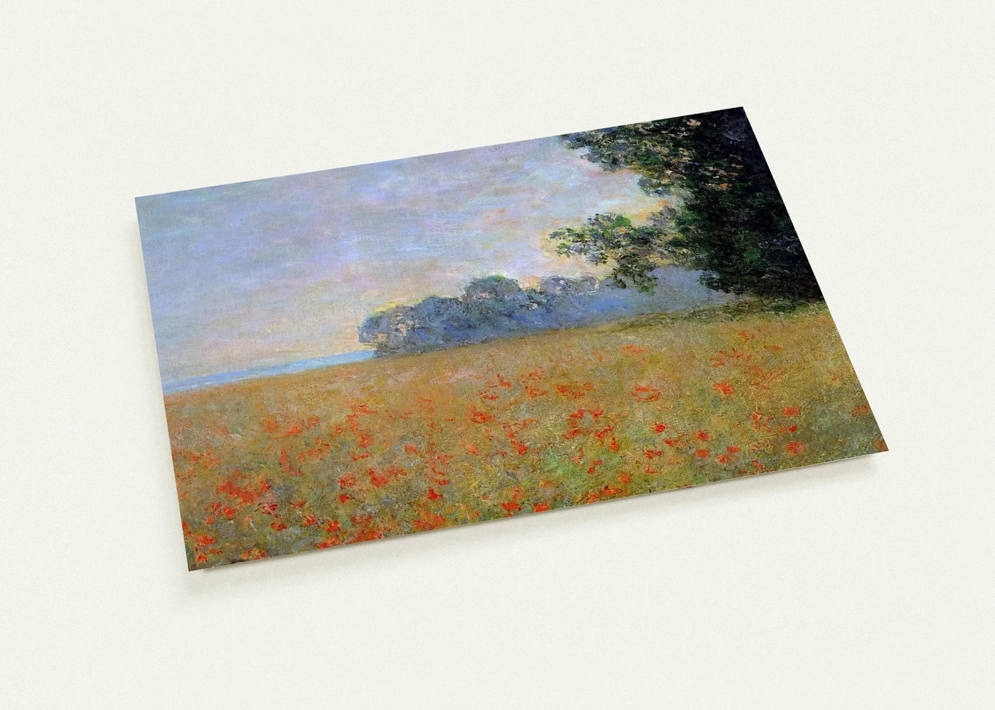 Oat and Poppy Field By claude monet Pack of 10 Post Cards | claude monet Post Cards | A6 (10.5 x 14.8 cm) - 4.1 x 5.8 inches