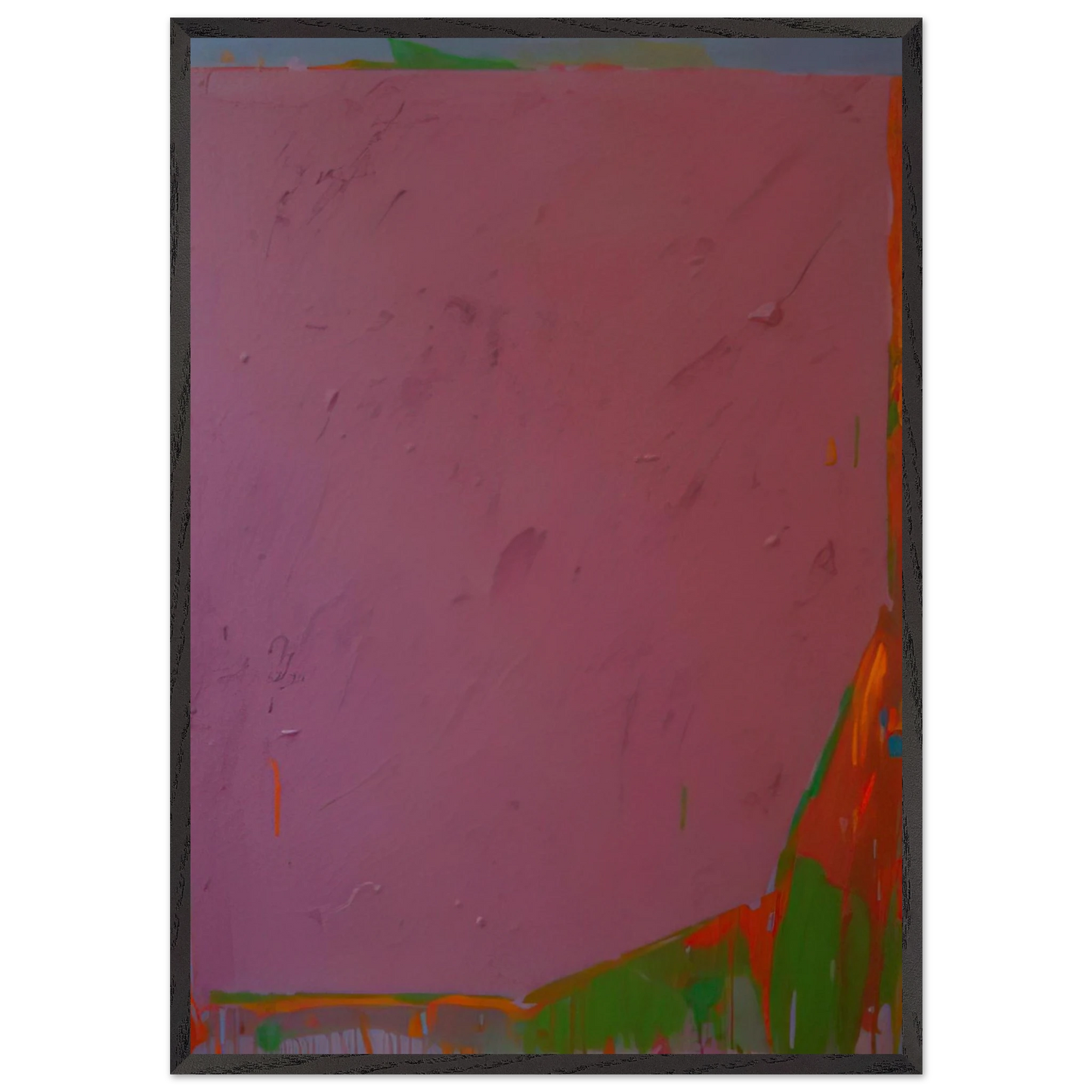 30775 - 1975 - John Hoyland 70x100 cm / 28x40 inches Framed Art Print – Black Wooden Frame