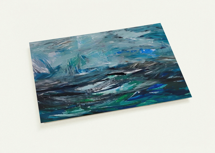 Abstract Sea - 1963 By Tove Jansson Pack of 10 Post Cards | Tove Jansson Post Cards | A6 (10.5 x 14.8 cm) - 4.1 x 5.8 inches