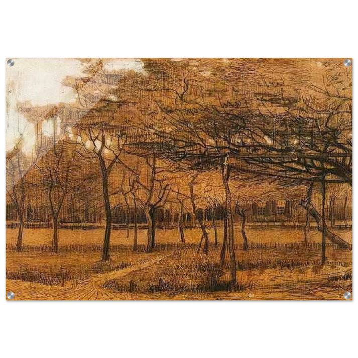 Landscape with Trees - Vincent van Gogh Acrylic Print - 70x100 cm / 28x40″ inches