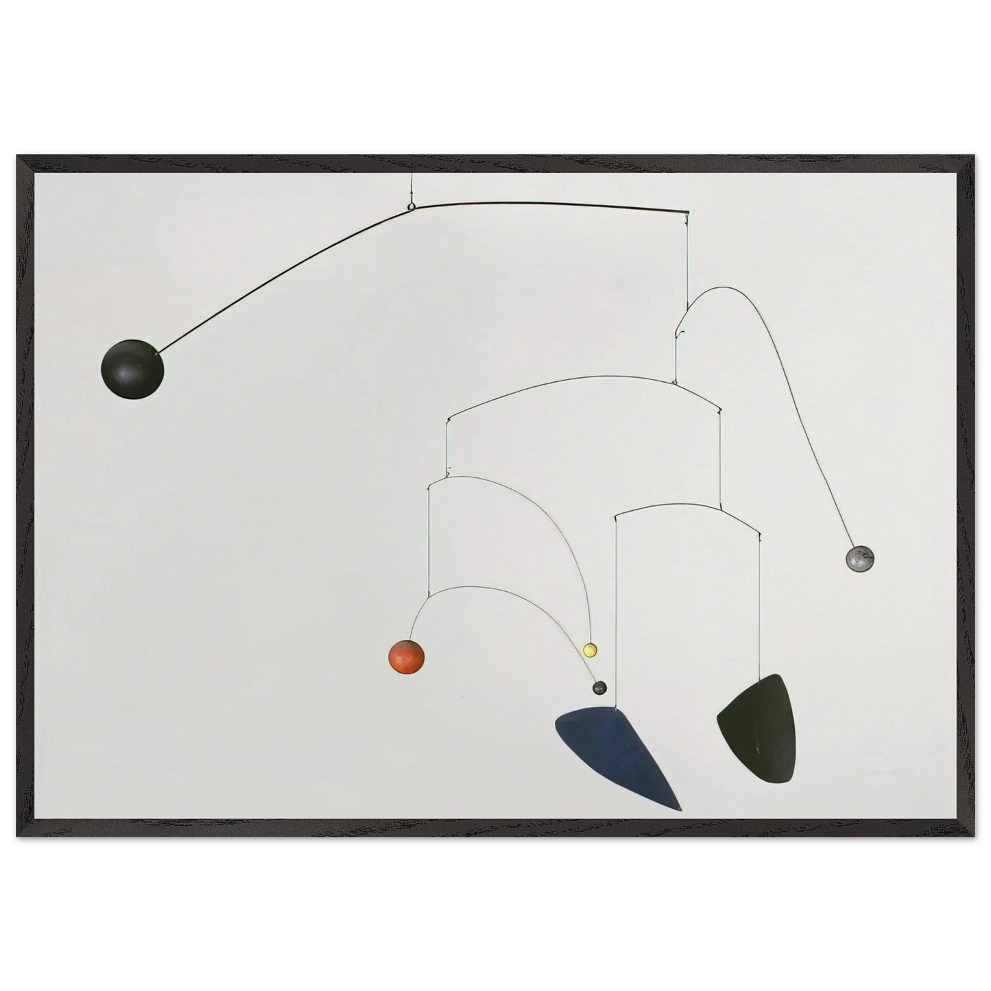 MOBILE 1932 - Alexander Calder 70x100 cm / 28x40 inches Framed Art Print – Black Wooden Frame