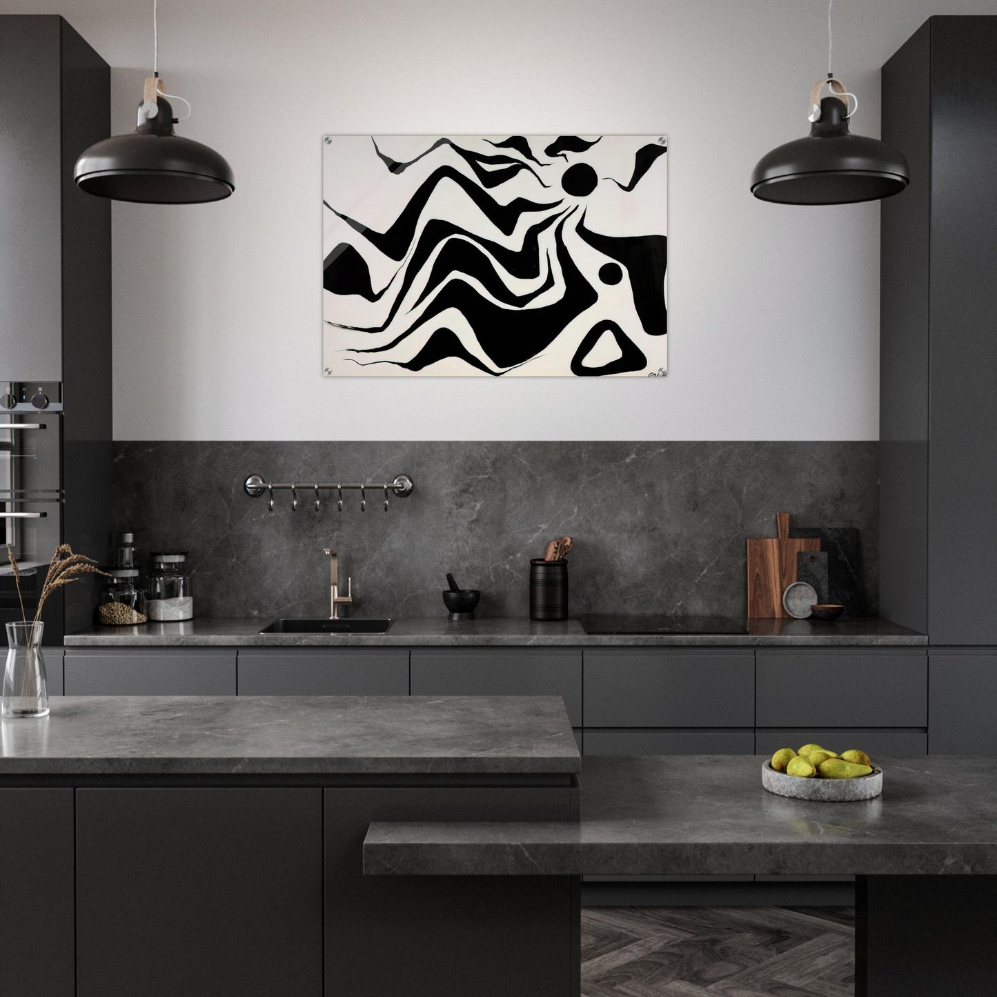 BLACK SUN 1953 - Alexander Calder Acrylic Print - 70x100 cm / 28x40″ inches