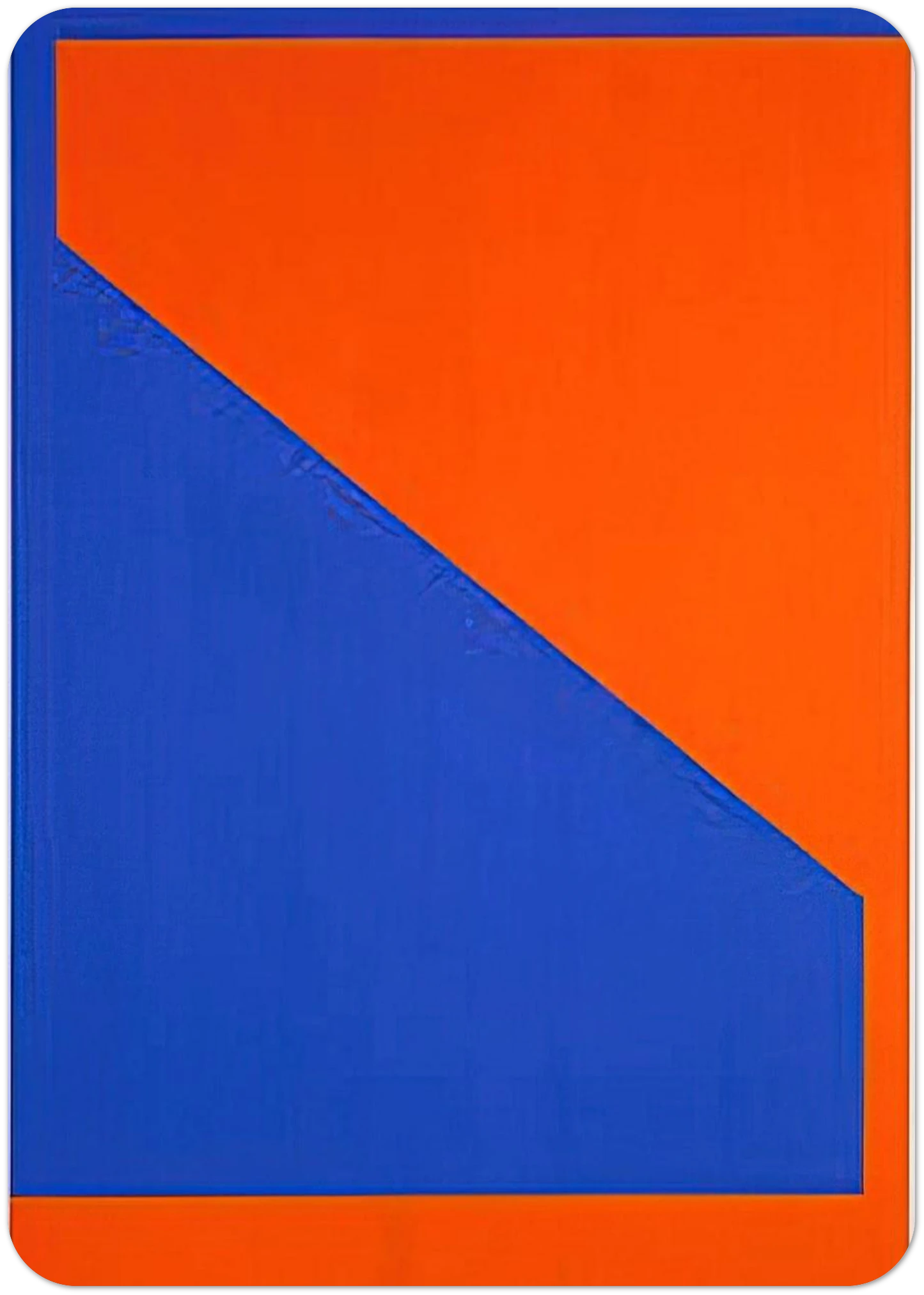 Blue with Orange - 1984 By Carmen Herrera Pack of 10 Post Cards | Carmen Herrera Post Cards | A6 (10.5 x 14.8 cm) - 4.1 x 5.8 inches