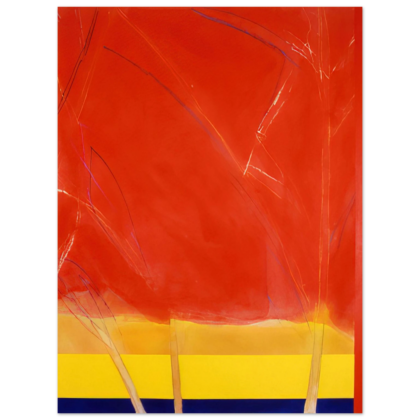 Ronnie Landfield - Vivid Spring - 1988 Fine Art Poster - Default Title