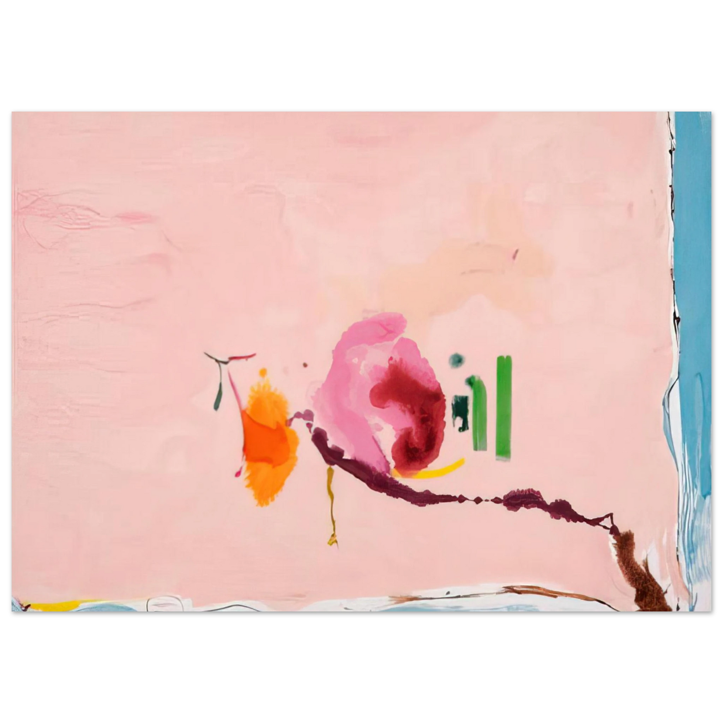 Helen Frankenthaler - Flirt - 1995 Wall art - 15x20 cm / 6x8 inches - Fine Art Poster - -