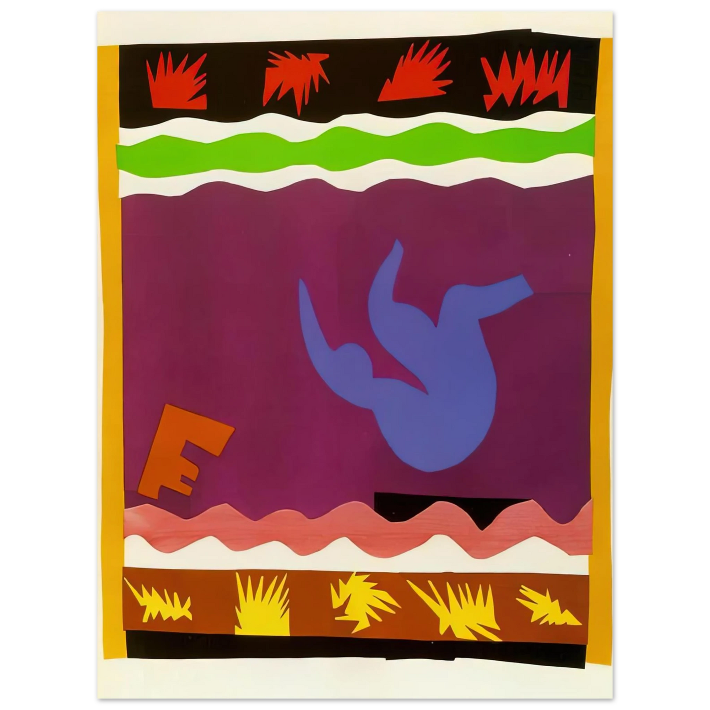 Henri Matisse - THE TOBOGGAN 1943 Fine Art Poster - Default Title