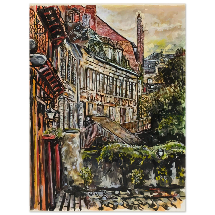Ivan Albright - BRIEVE 1960 75x100 cm / 30x40inches Fine Art Poster
