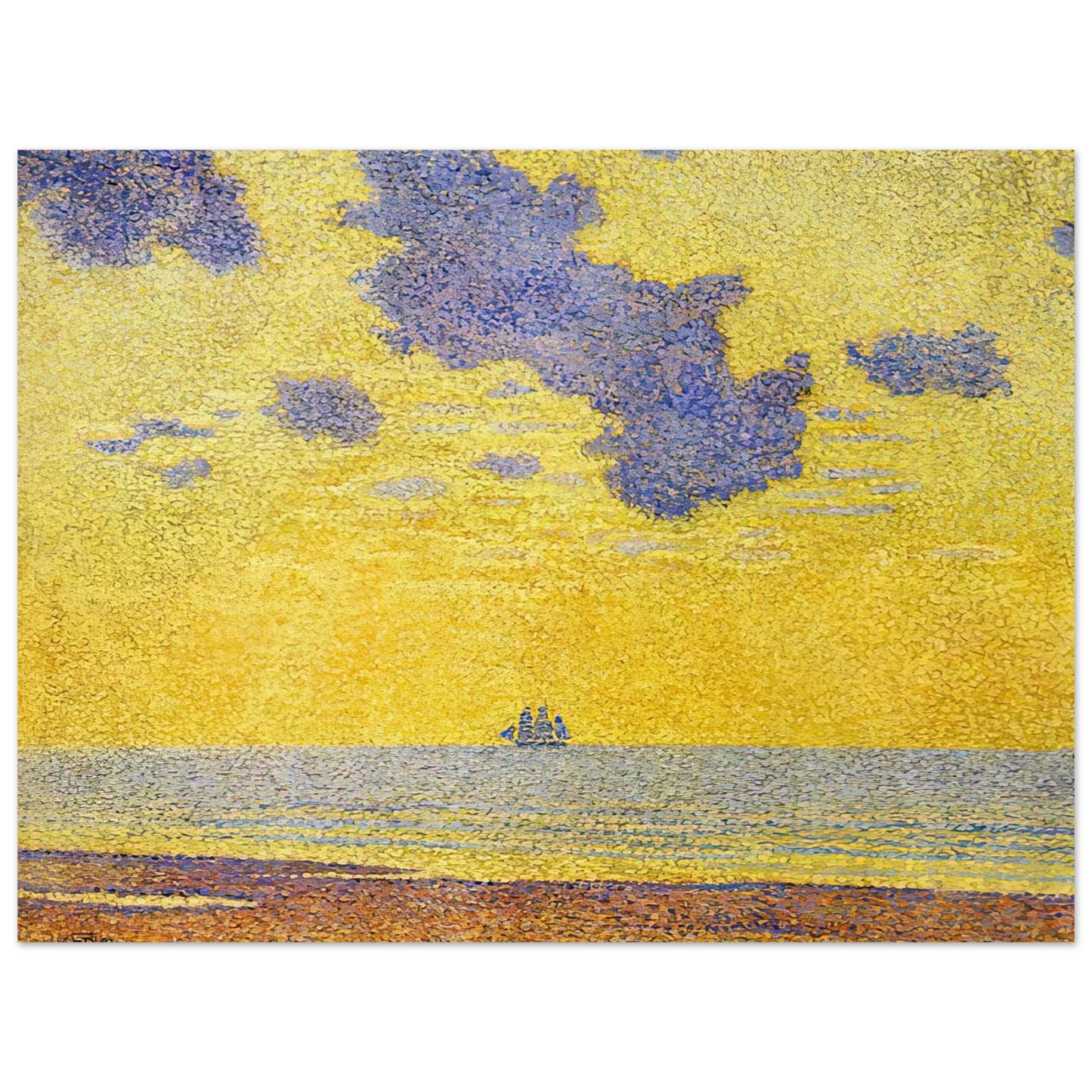 Theo van Rysselberghe - BIG CLOUDS 1893 Fine Art Poster - Default Title