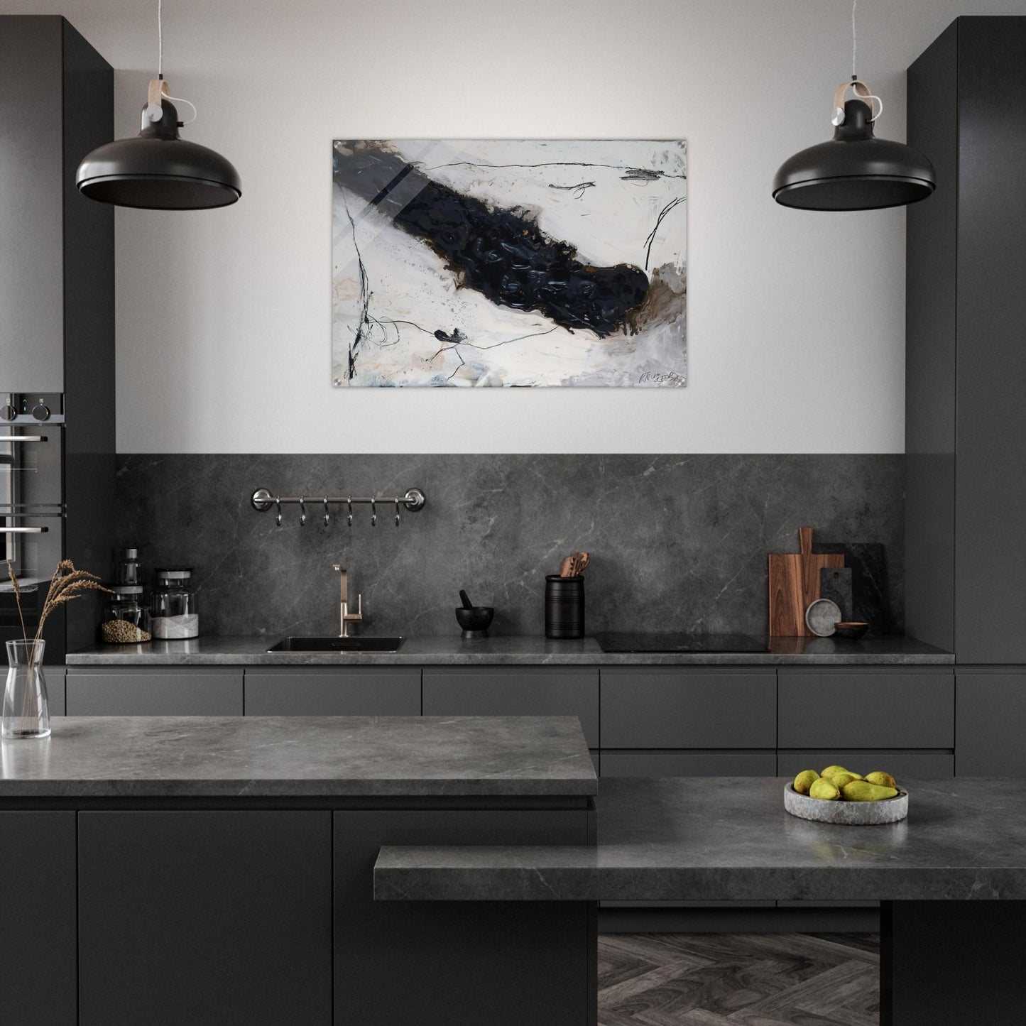 Fluss - 1983 - Emil Schumacher Acrylic Print - 70x100 cm / 28x40″ inches