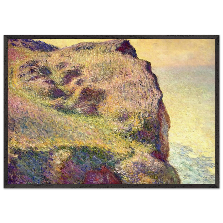 The Pointe du Petit Ailly - claude monet 70x100 cm / 28x40 inches Framed Art Print – Black Wooden Frame