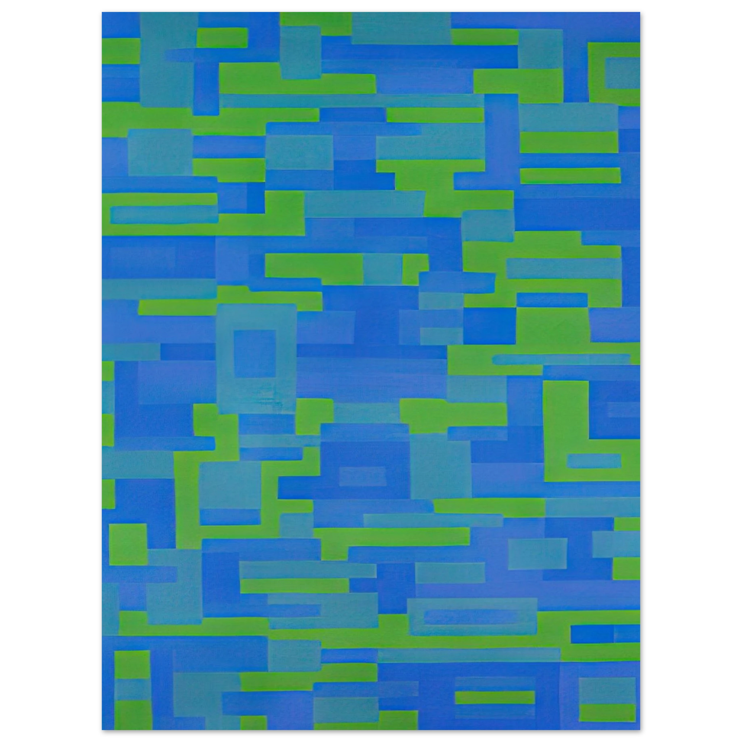 Ad Reinhardt - Blue-Green Painting - 1948 Fine Art Poster - Default Title