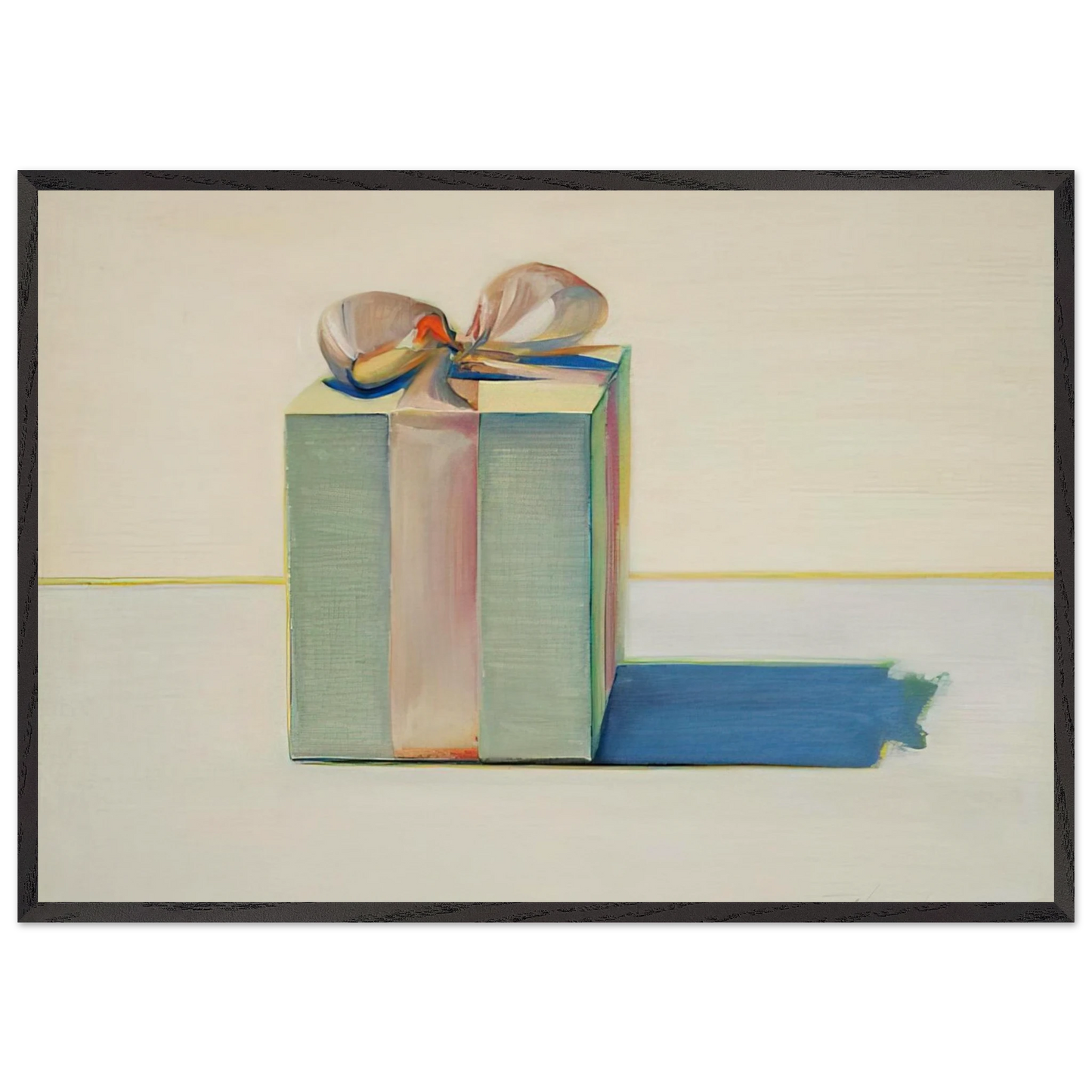 Gift Box - 1971 - Wayne Thiebaud 70x100 cm / 28x40 inches Framed Art Print – Black Wooden Frame
