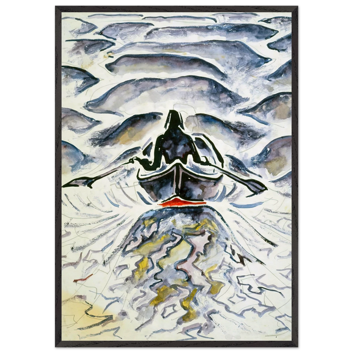 Walter Anderson N15 - Walter Inglis Anderson 70x100 cm / 28x40 inches Framed Art Print – Black Wooden Frame | Walter Anderson Prints