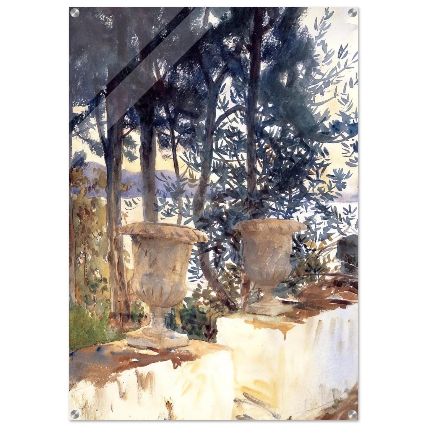Corfu The Terrace - John Singer Sargent Acrylic Print - 70x100 cm / 28x40″ inches