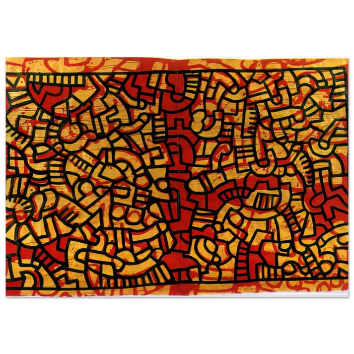 UNTITLED 1979 - Keith Haring Brushed Aluminum Print - 70x100 cm / 28x40 inches | Keith Haring Aluminum Print | Keith Haring Prints