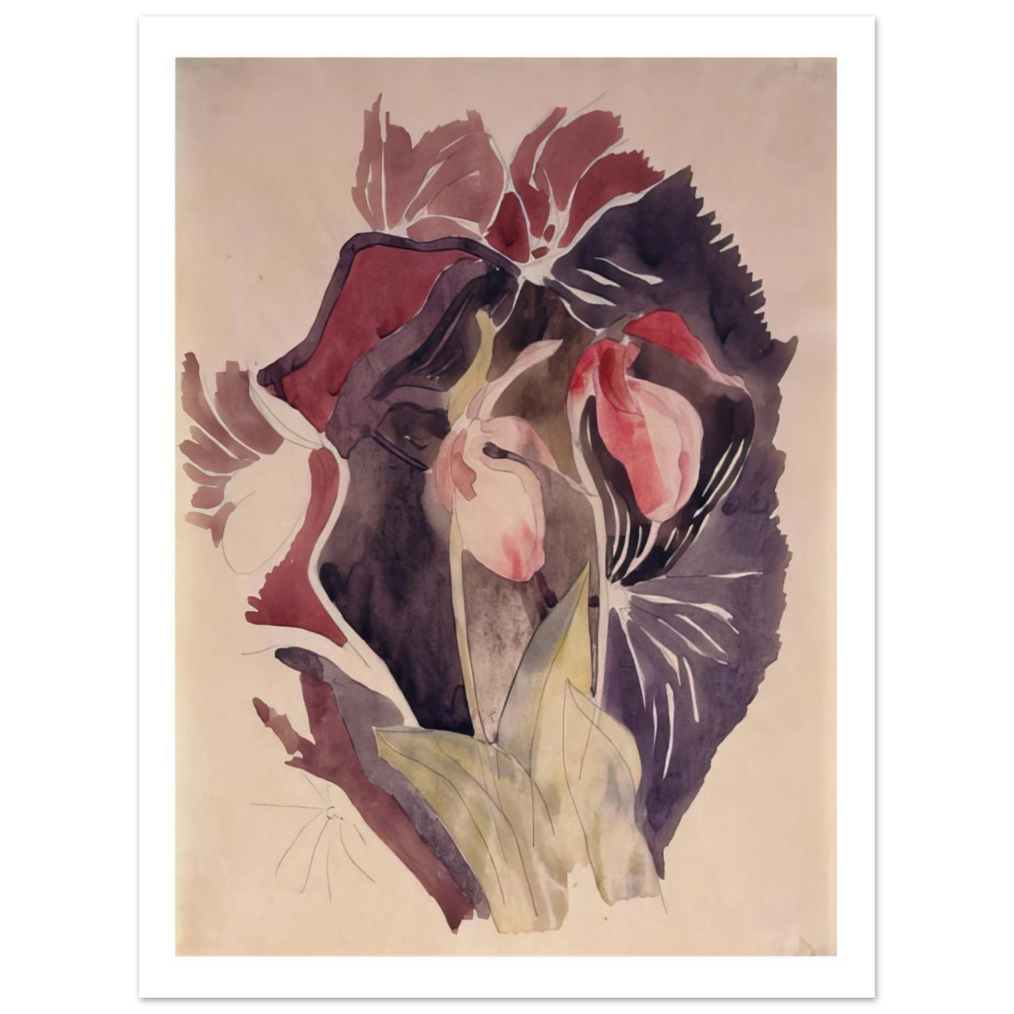 Charles Demuth - Wild Orchids - 1920 Fine Art Poster - Default Title