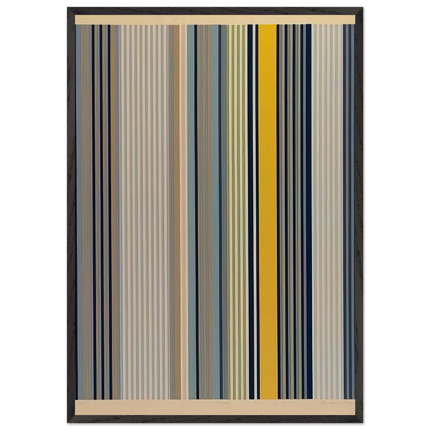 Signal - 1973 - Gene Davis Framed Art Print – Black Wooden Frame - Default Title - -Framed Art Print