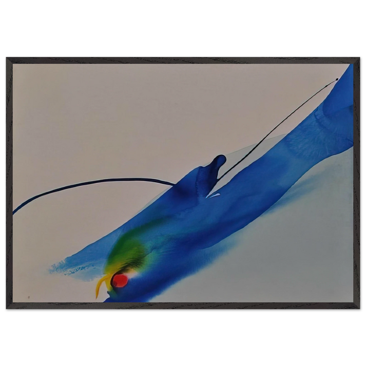 Phenomena Calling - 1969 - Paul Jenkins 70x100 cm / 28x40 inches Framed Art Print – Black Wooden Frame