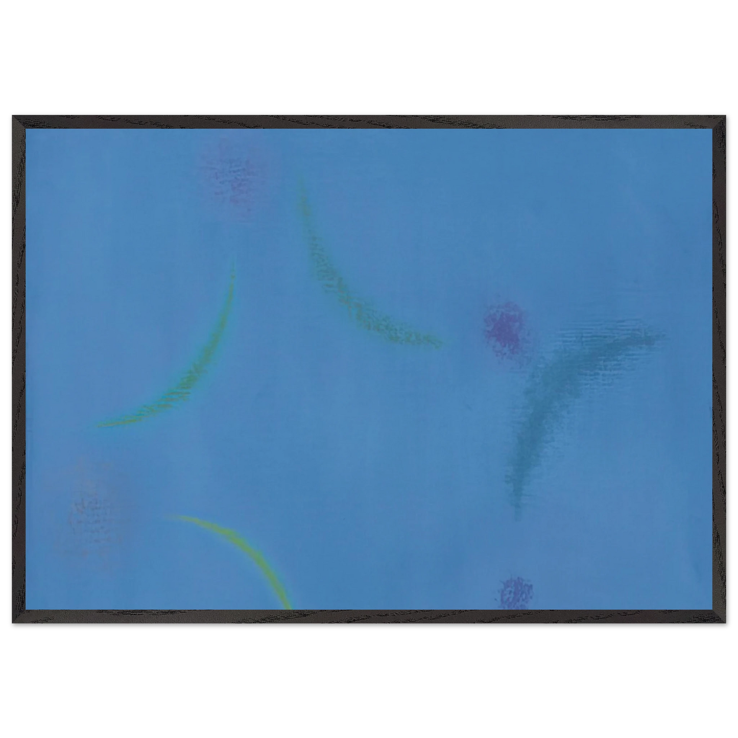 Energien im Blau - 1949 - Max Bill 70x100 cm / 28x40 inches Framed Art Print – Black Wooden Frame