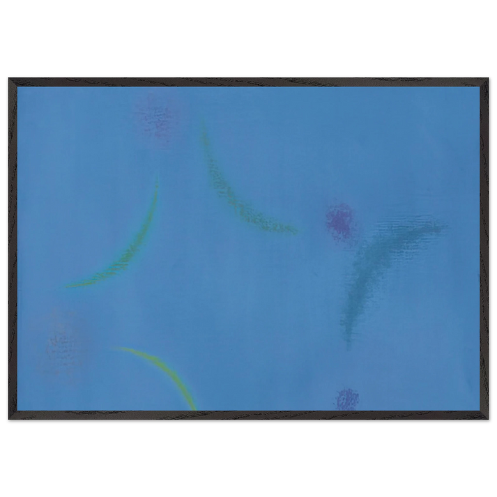 Energien im Blau - 1949 - Max Bill 70x100 cm / 28x40 inches Framed Art Print – Black Wooden Frame