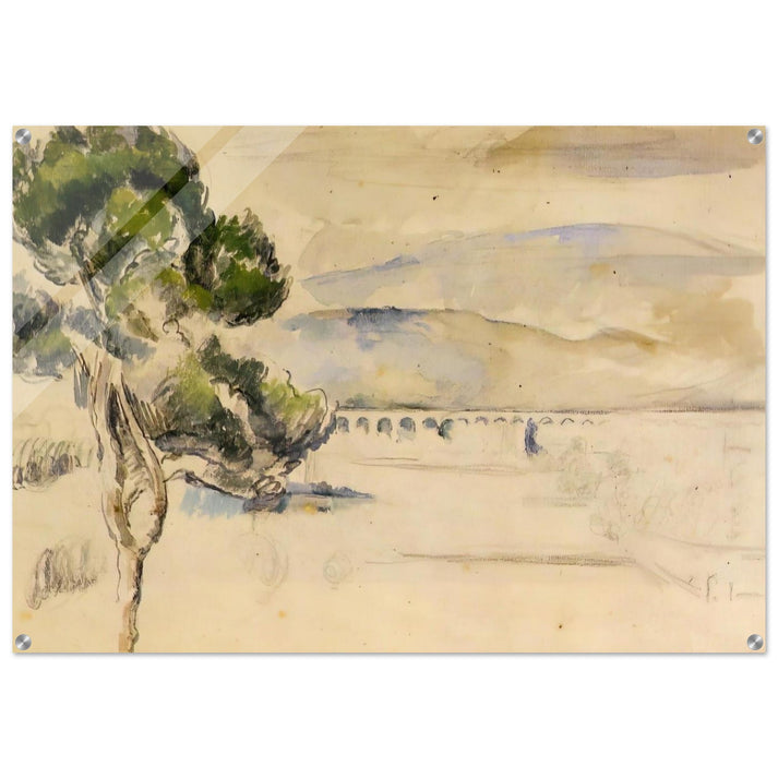 Pine Tree in the Arc Valley - Paul Cézanne Acrylic Print - 70x100 cm / 28x40″ inches