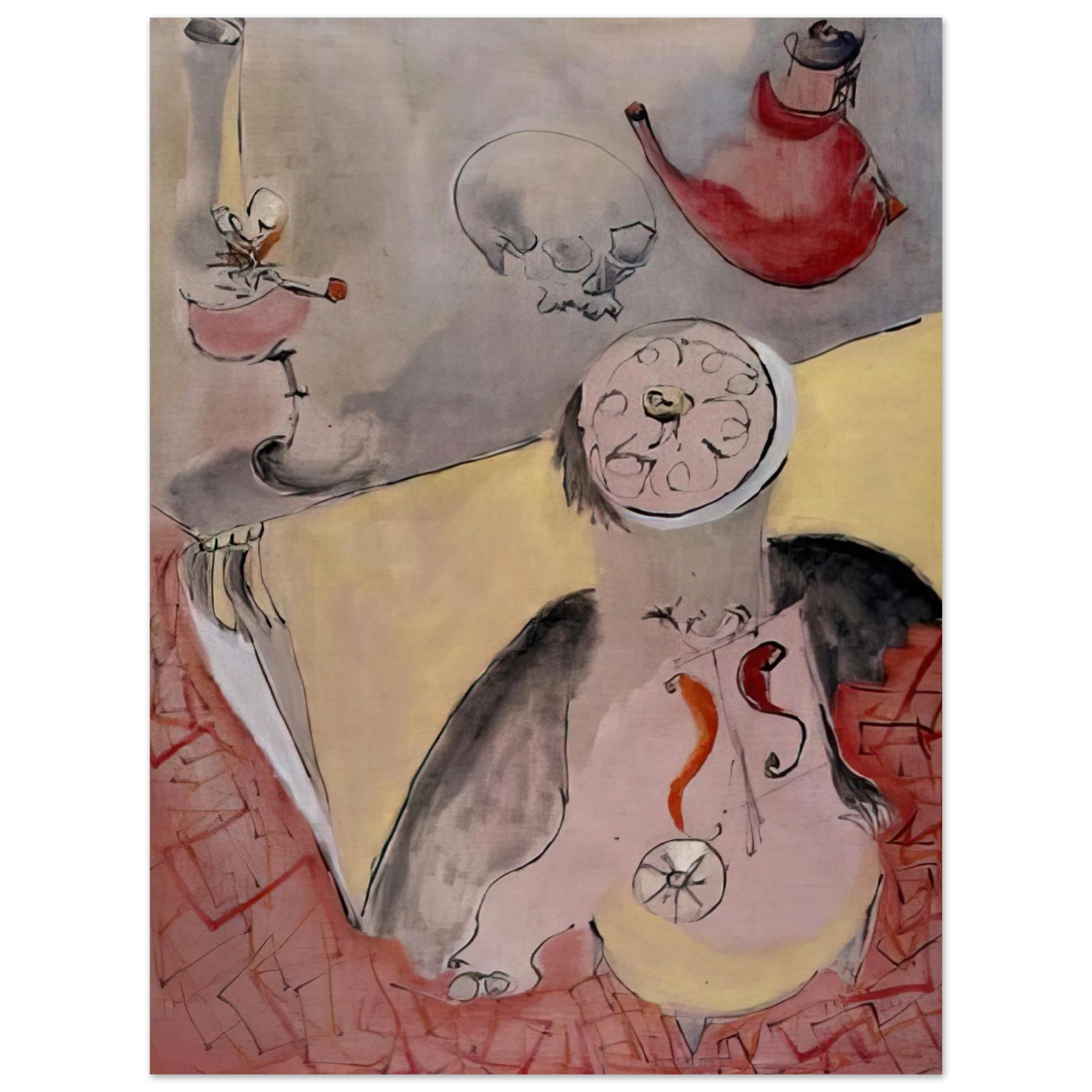 Norman Bluhm - Still Life - 1948 Fine Art Poster - Default Title