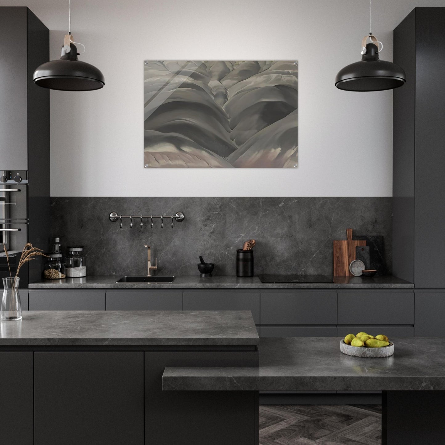 Black Place I - Georgia O'Keeffe Acrylic Print - 70x100 cm / 28x40″ inches