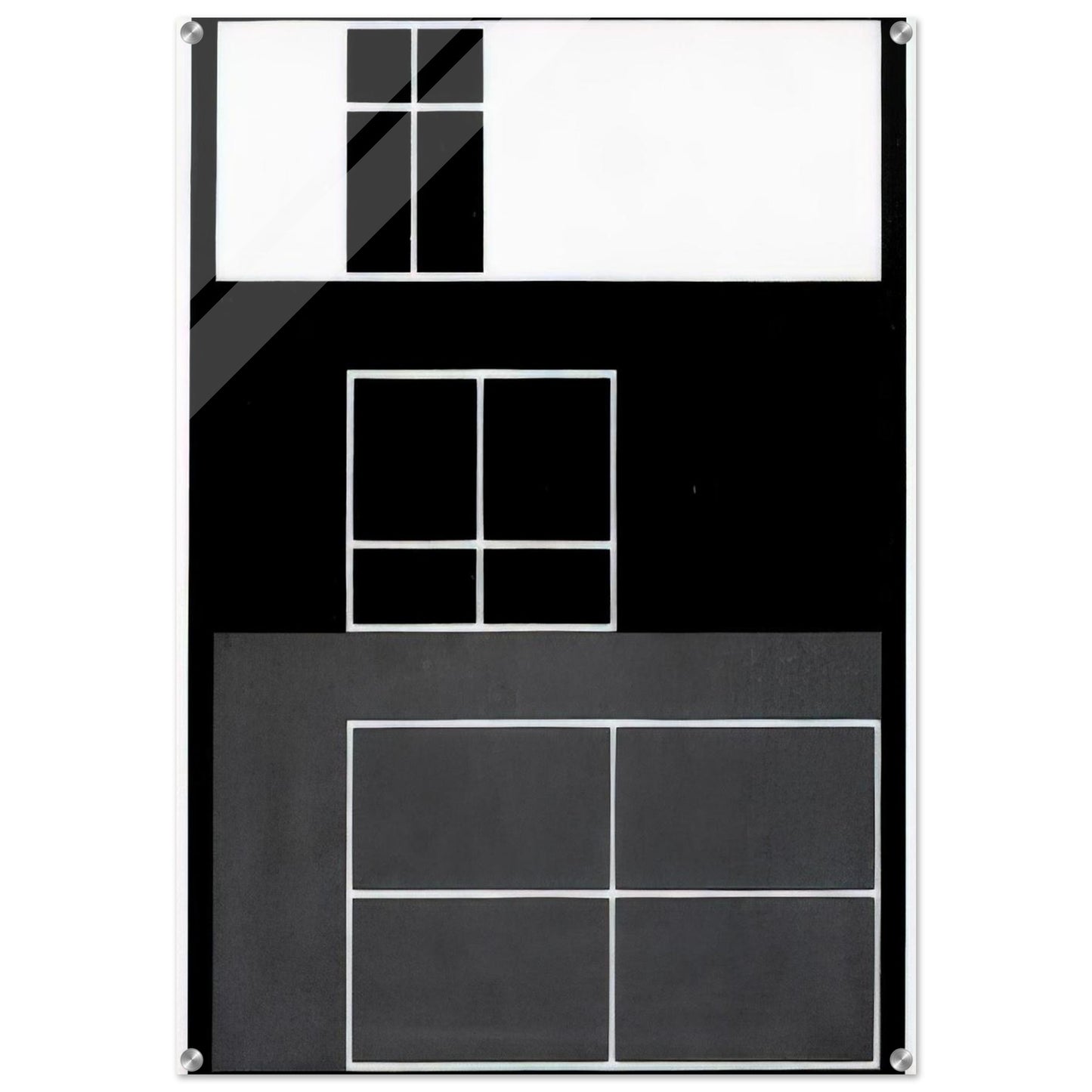 INTERIOR B 1929 - Josef Albers Acrylic Print - 70x100 cm / 28x40″ inches
