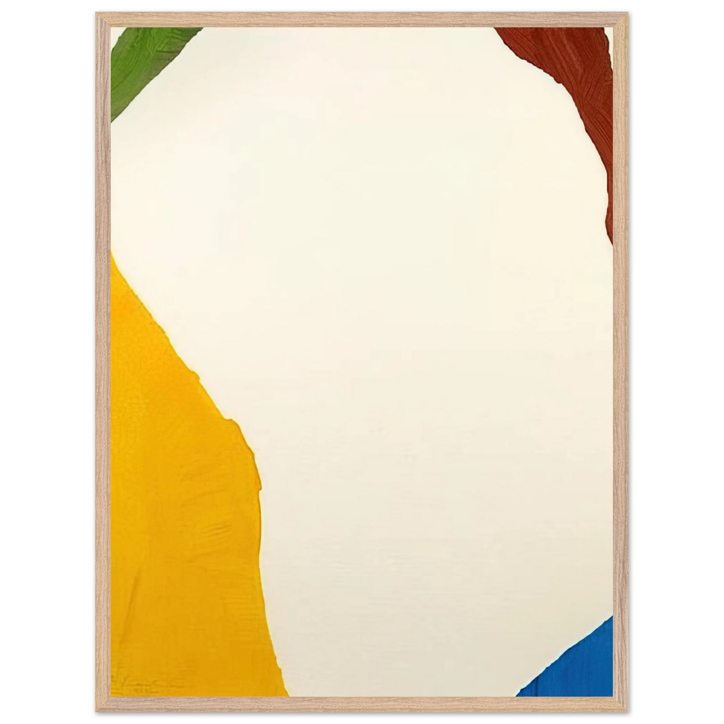 Helen Frankenthaler - Wind Directions - 1970 Wall art - 15x20 cm / 6x8 inches - Premium Wooden Framed Poster With Fine Art Paper - Black frame