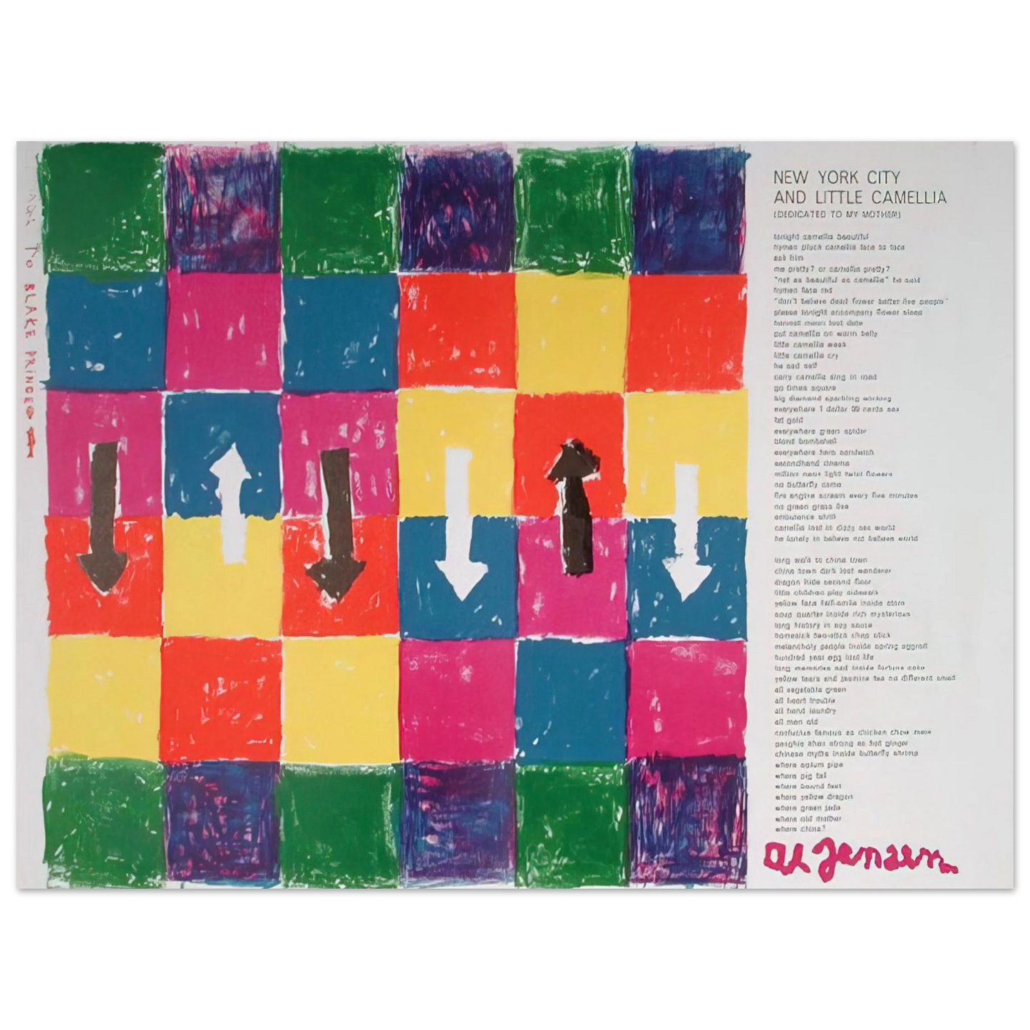 Alfred Jensen - Hommage to Blake Prince tirée de l'album «1 ø Life» - 1964 Fine Art Poster - Default Title
