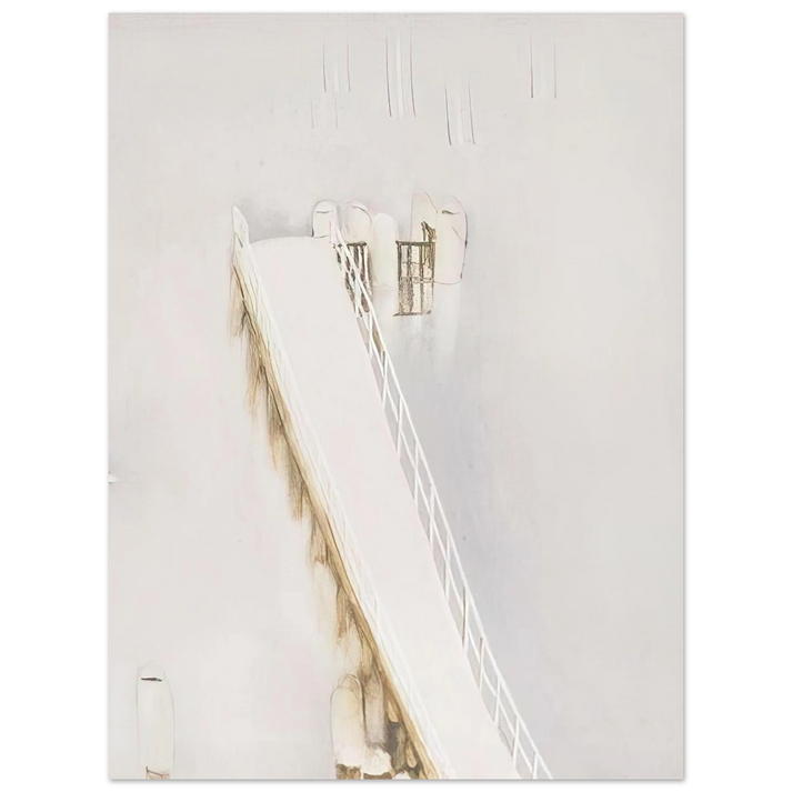 Brett Whiteley - Lavender Bay Pier in the Rain - 1976 75x100 cm / 30x40inches Fine Art Poster