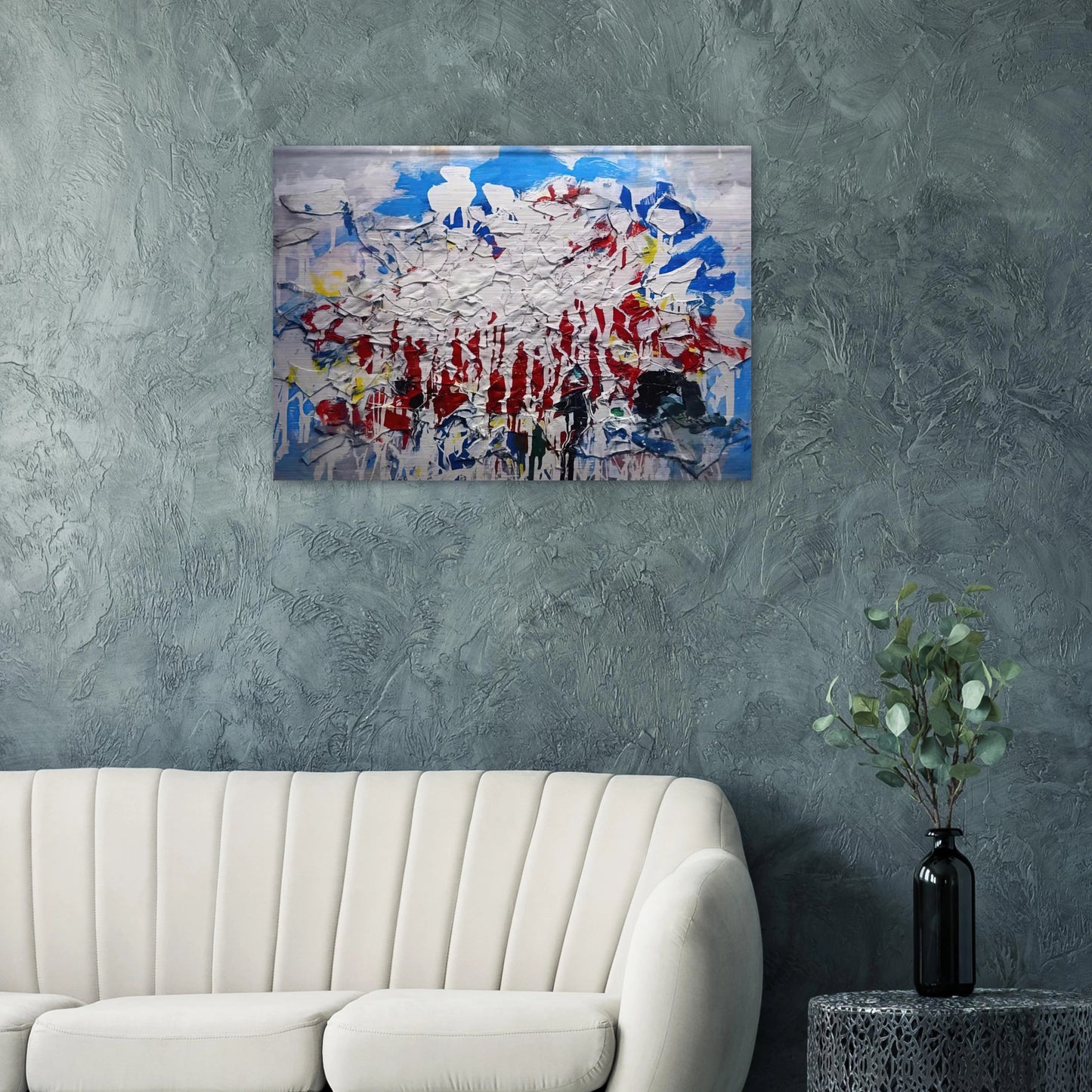 Untitled - 1958 - Robert Goodnough Brushed Aluminum Print - 70x100 cm / 28x40 inches | Robert Goodnough Aluminum Print | Robert Goodnough Prints