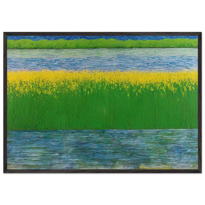 Sea of Grass - 1983 - Jimmy Ernst 70x100 cm / 28x40 inches Framed Art Print – Black Wooden Frame