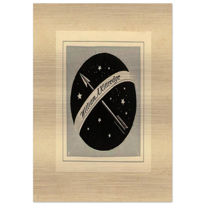 Illustration to William A. Kittredge - Rockwell Kent Brushed Aluminum Print - 70x100 cm / 28x40 inches | Rockwell Kent Aluminum Print | Rockwell Kent Prints