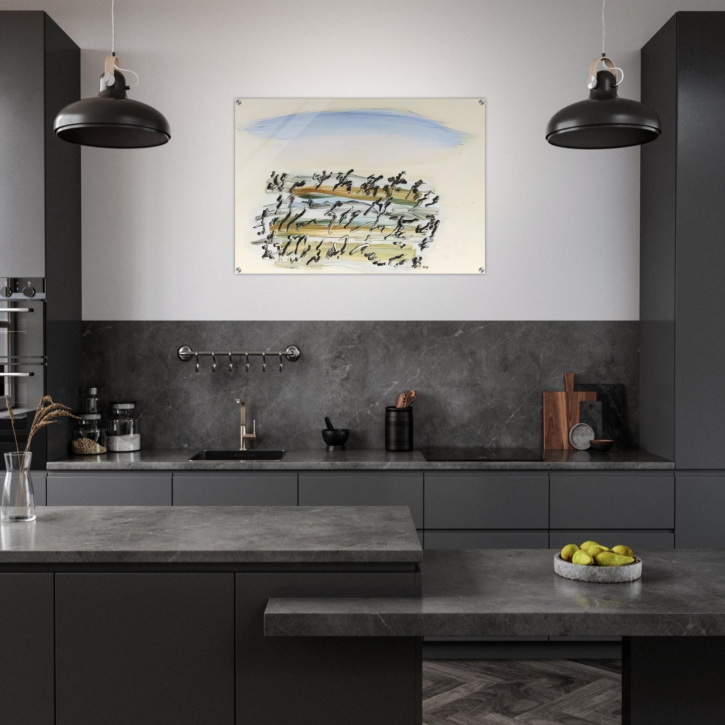 UNTITLED 4 - Henri Michaux Acrylic Print - 70x100 cm / 28x40″ inches