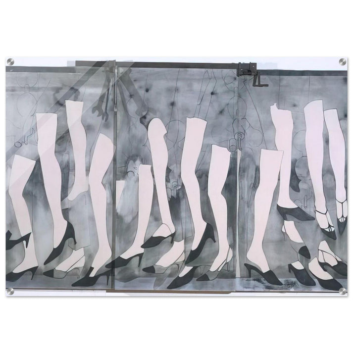 WALKING DREAM WITH A FOUR FOOT CLAMP 1965 - Jim Dine Acrylic Print - 70x100 cm / 28x40″ inches