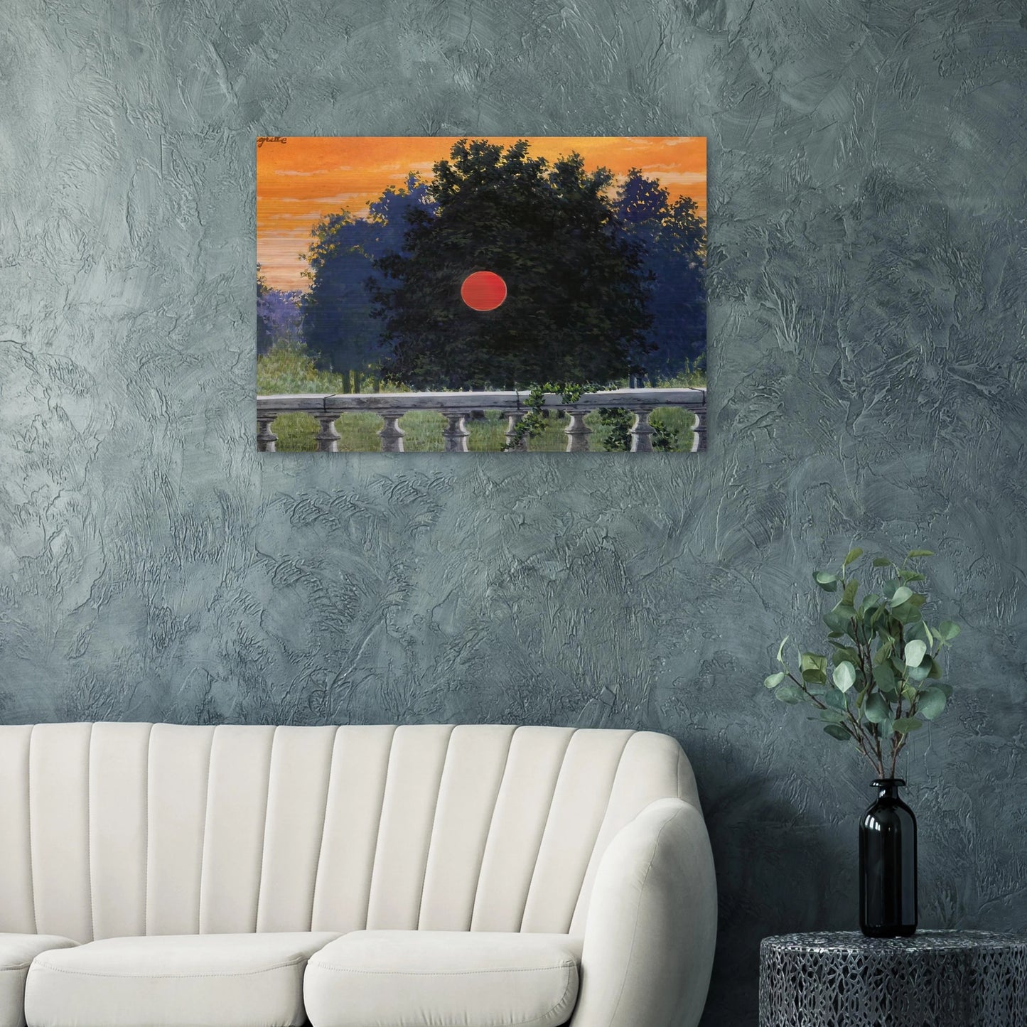 BANQUET 1955 - Rene Magritte Brushed Aluminum Print - 70x100 cm / 28x40 inches | Rene Magritte Aluminum Print | Rene Magritte Prints