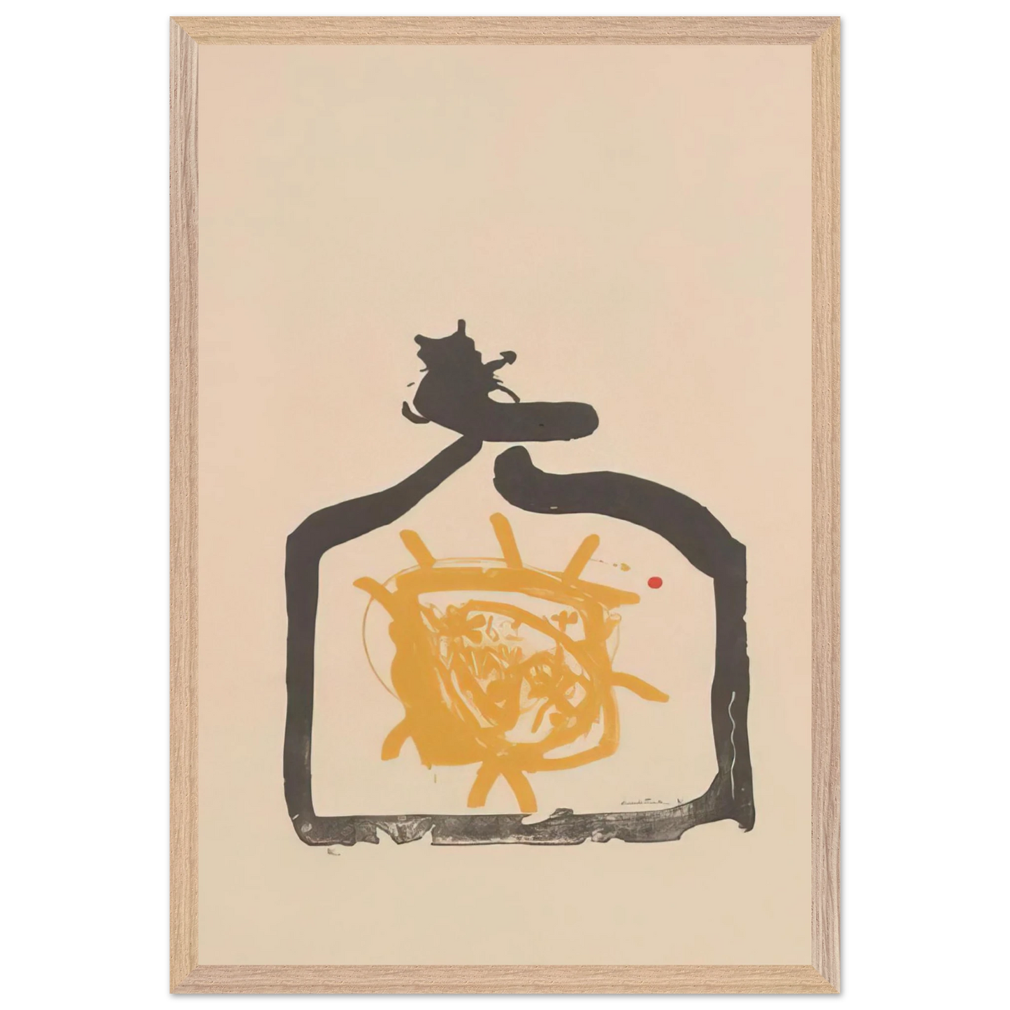 Helen Frankenthaler - May 26th Backwards - 1961 Wall art - 60x80 cm / 24x32 inches - Premium Wooden Framed Poster With Fine Art Paper - Black frame