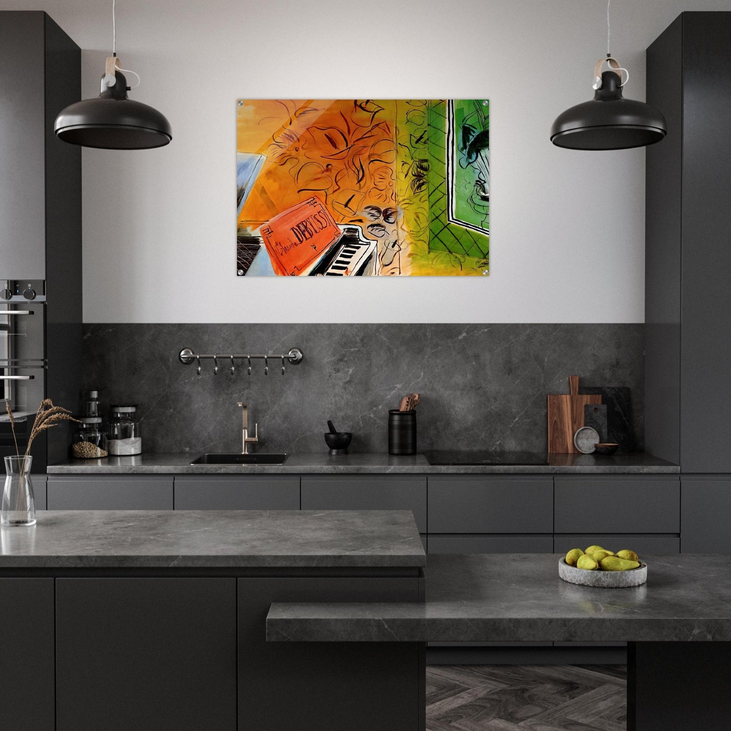 HOMAGE TO CLAUDE DEBUSSY 1952 - Raoul Dufy Acrylic Print - 70x100 cm / 28x40″ inches