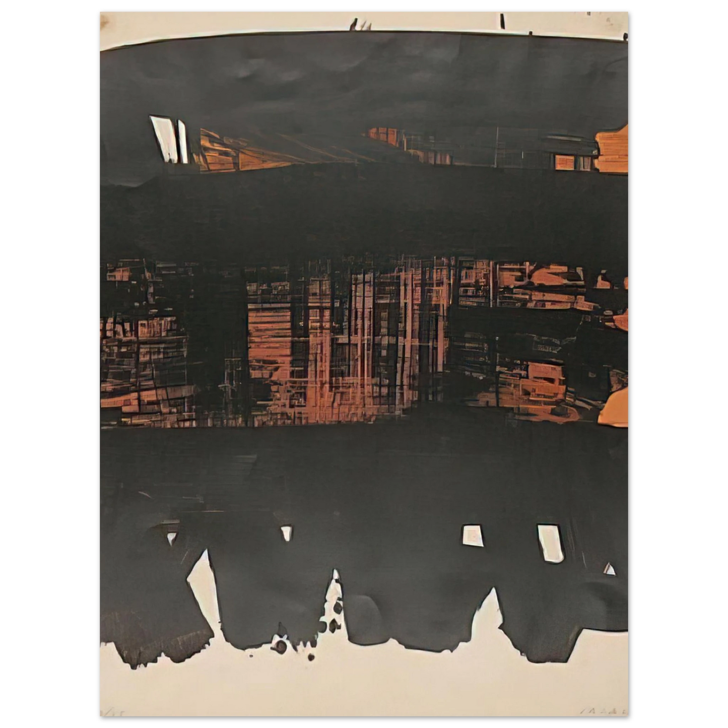 Pierre Soulages - Lithographie No. 22 - 1969 Fine Art Poster - Default Title